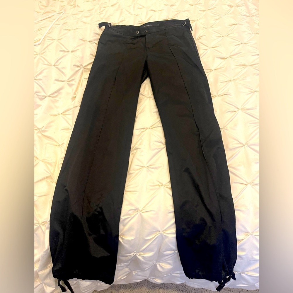 Black cotton/polyester blend Calvin Klein pants